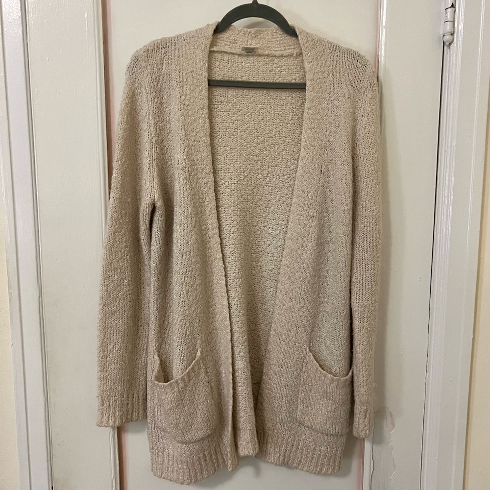 Essentials Cardigan Sweater Tillys Full Tilt long pockets fleece long sleeve top